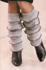 Серые гетры с оборочками Серые гетры с оборочками