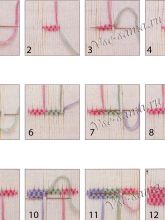 екоративные буфы - вышивание несколькими иглами екоративные буфы - вышивание несколькими иглами