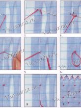 Перемещающиеся буфы - Фоновые швы - Французский узелок Перемещающиеся буфы - Фоновые швы - Французский узелок