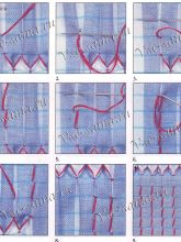 Перемещающиеся буфы - Фоновые швы - Шов «лесенка» Перемещающиеся буфы - Фоновые швы - Шов «лесенка»