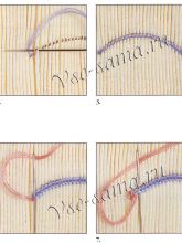 Шов колосок - обвитый Шов колосок - обвитый