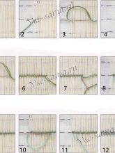 Шов колосок - прямой Шов колосок - прямой