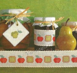 Украшение кухонных аксессуаров - вышивка крестиком Украшение кухонных аксессуаров - вышивка крестиком