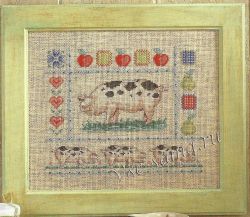 Вышивка крестиком - Забавные свинки Вышивка крестиком - Забавные свинки