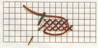 Схема вышивания горизонтальными рядами сверху вниз 3 Схема вышивания горизонтальными рядами сверху вниз 3