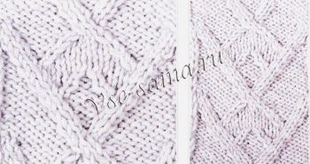 Узор спицами - стаи птиц, фото Узор спицами - стаи птиц, фото