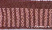 Узор спицами - Гофрированная резинка